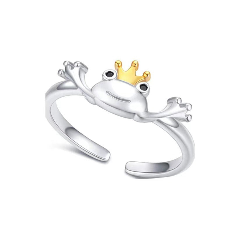Frog Cute Little Opening Adjustable Unisex Rings