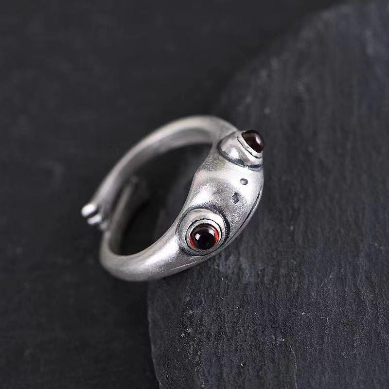 Frog Cute Little Opening Adjustable Unisex Rings