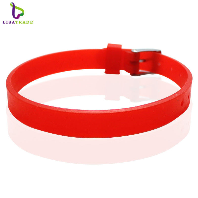 Women's & Men's Silicone Couple Hand Jewelry Korean Fashion Wrist Bracelets