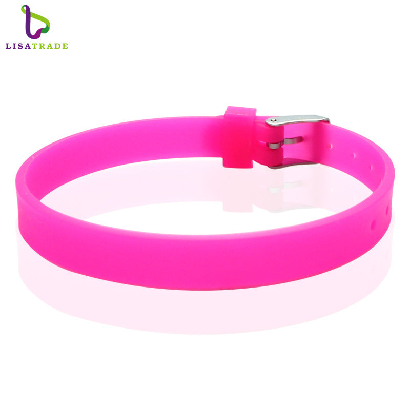 Women's & Men's Silicone Couple Hand Jewelry Korean Fashion Wrist Bracelets