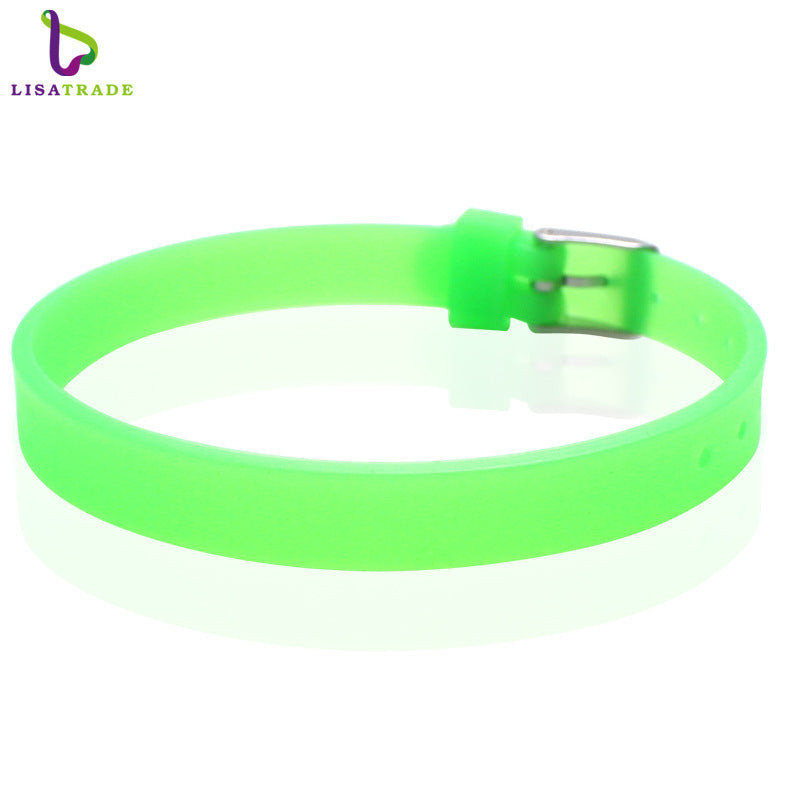 Women's & Men's Silicone Couple Hand Jewelry Korean Fashion Wrist Bracelets