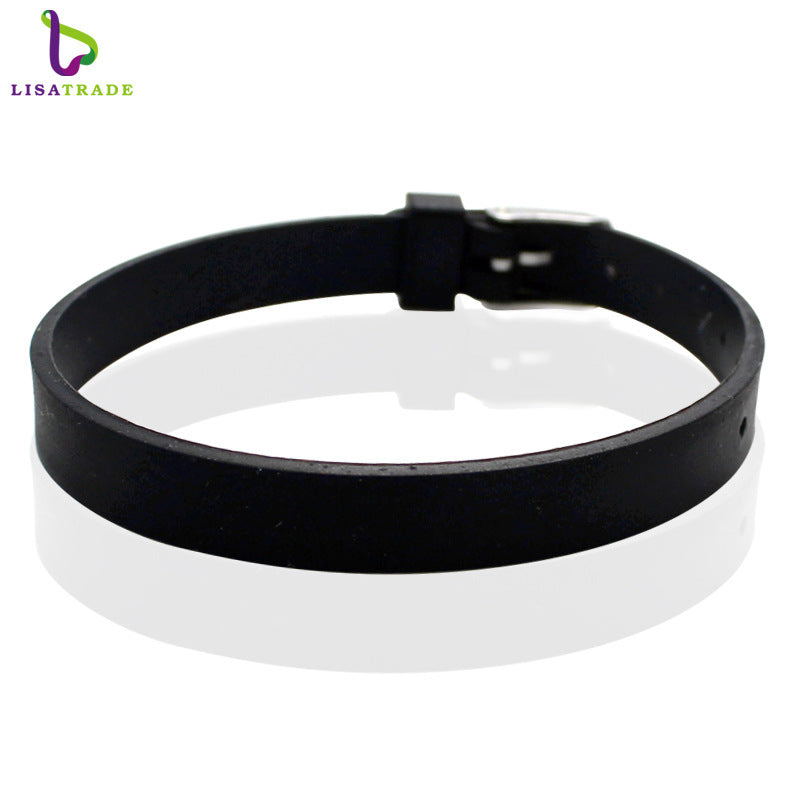 Women's & Men's Silicone Couple Hand Jewelry Korean Fashion Wrist Bracelets