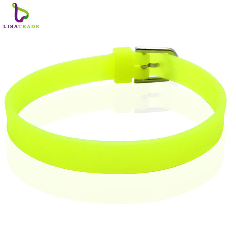 Women's & Men's Silicone Couple Hand Jewelry Korean Fashion Wrist Bracelets