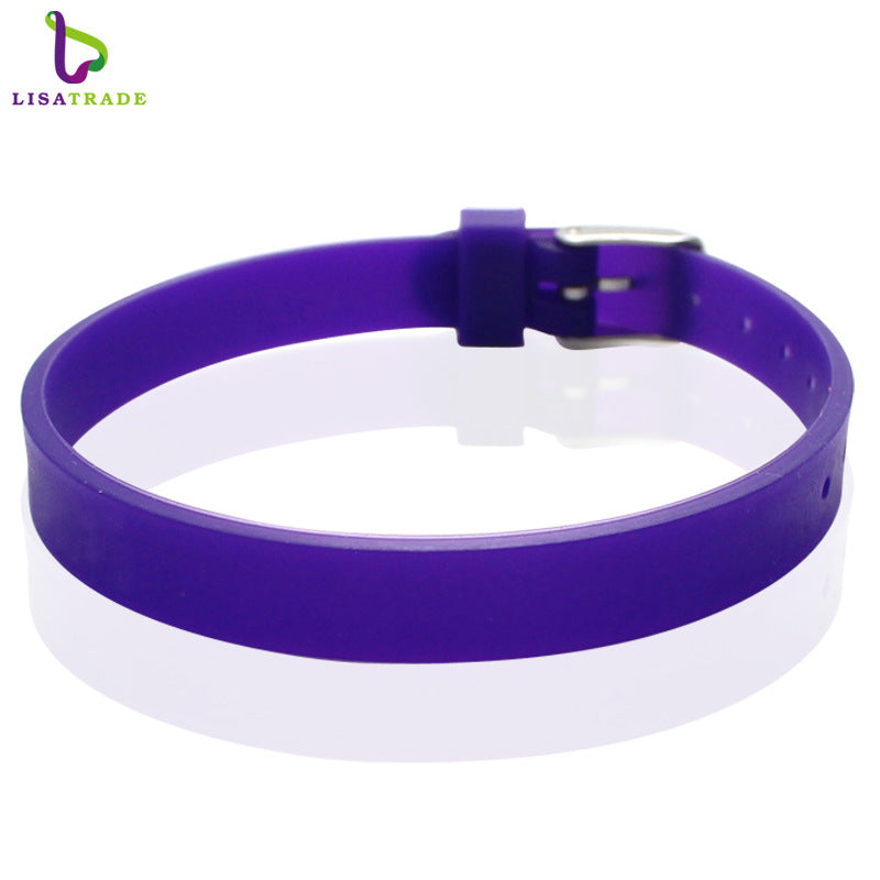 Women's & Men's Silicone Couple Hand Jewelry Korean Fashion Wrist Bracelets
