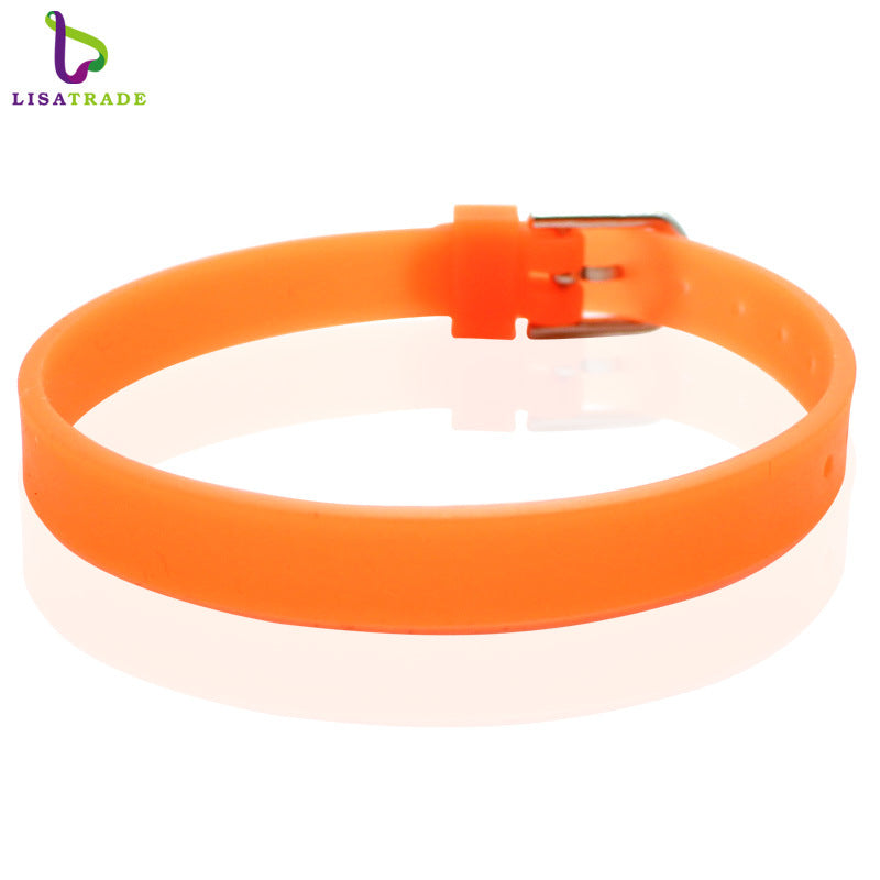 Women's & Men's Silicone Couple Hand Jewelry Korean Fashion Wrist Bracelets