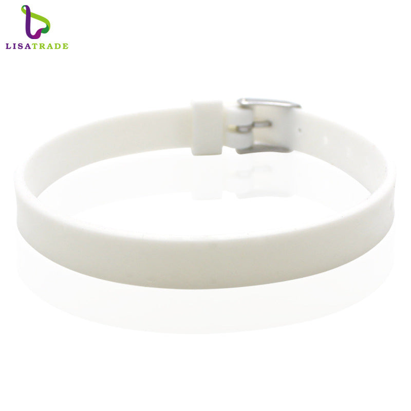 Women's & Men's Silicone Couple Hand Jewelry Korean Fashion Wrist Bracelets