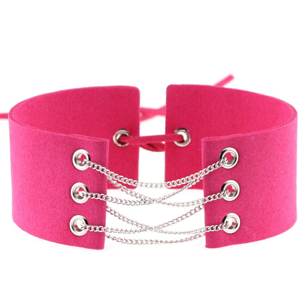 Simple Veet Flannel Band Neck Chain Collar