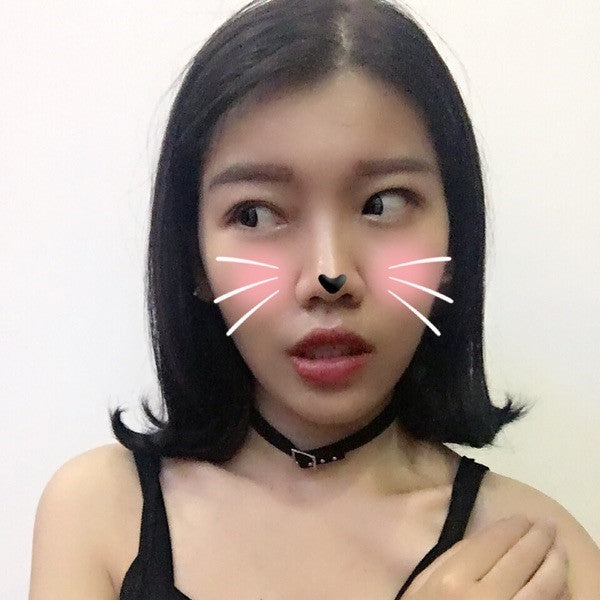 Buckle Rivet Neck Clavicle Chain Halter Collar