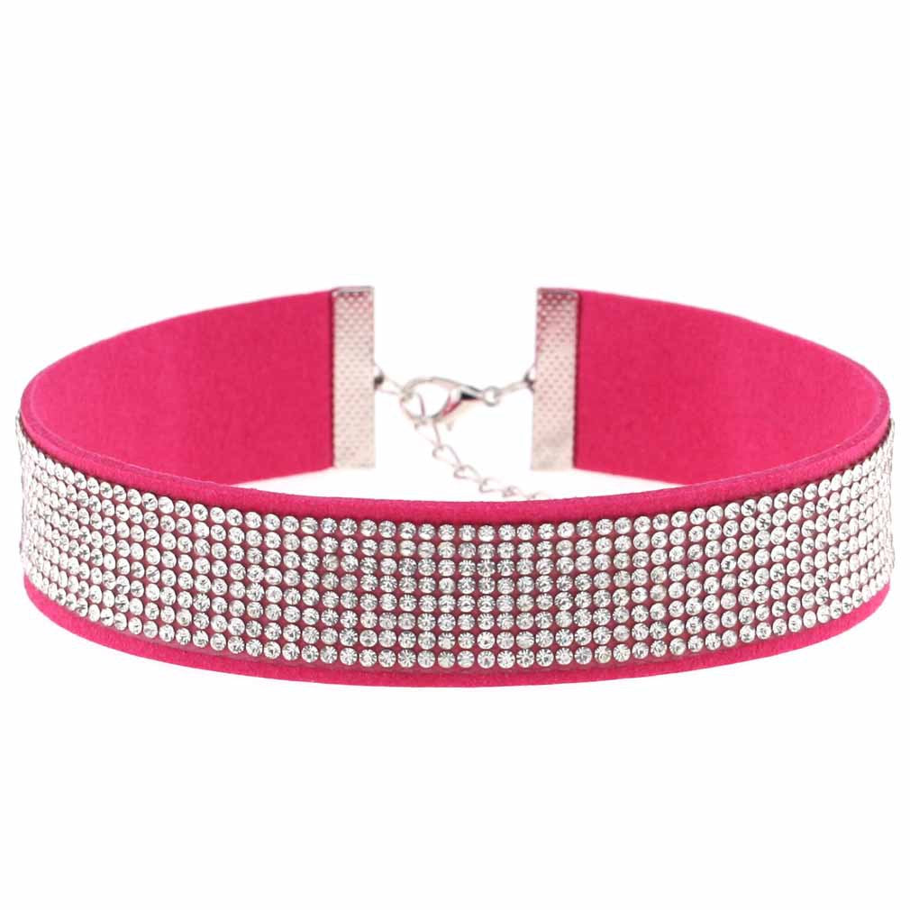 Diamond Veet Neck Element Band Short Clavicle Collar