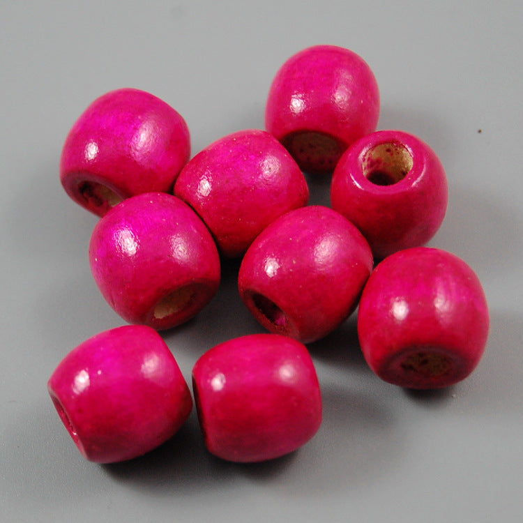Beads Material Large Hole Color Wooden Jewelry Accessories