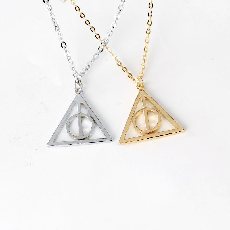 Ornament Fashion Personality Deathly Hallows Resurrection Stone Necklaces