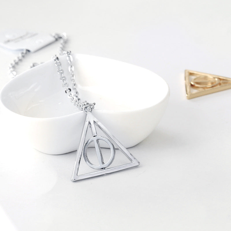 Ornament Fashion Personality Deathly Hallows Resurrection Stone Necklaces