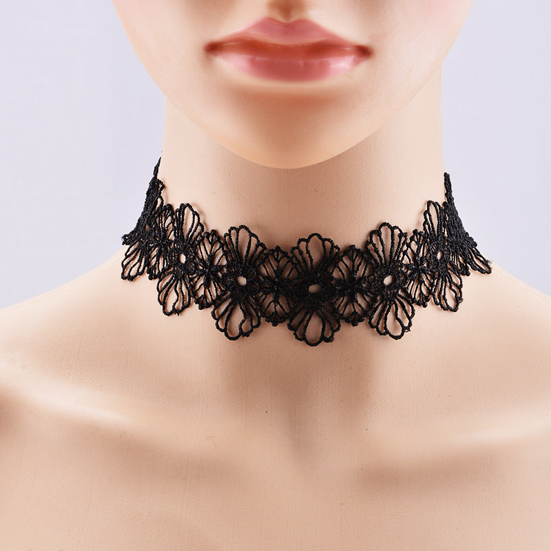 Women's Sister-in-law Hand Made Sexy Cutout Black With Collar
