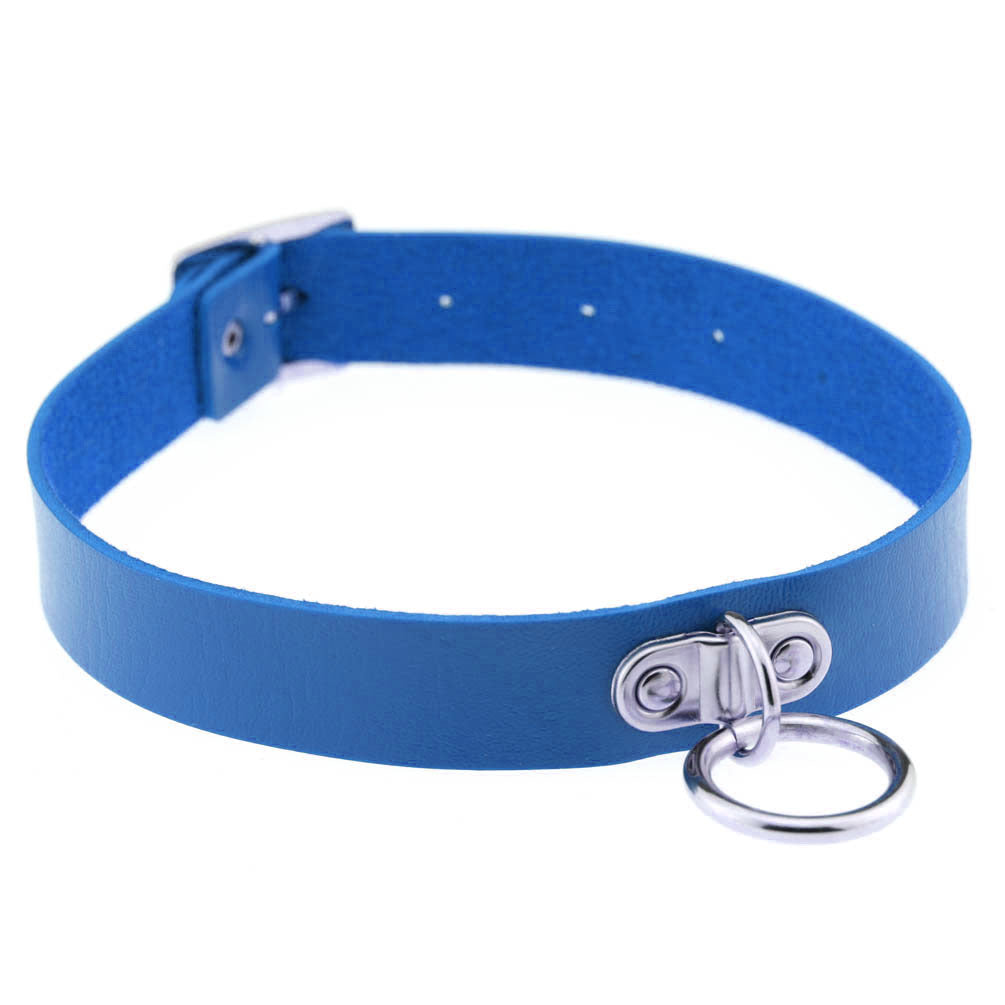 Devil Punk Rivet Lock Fashion Leather Collar
