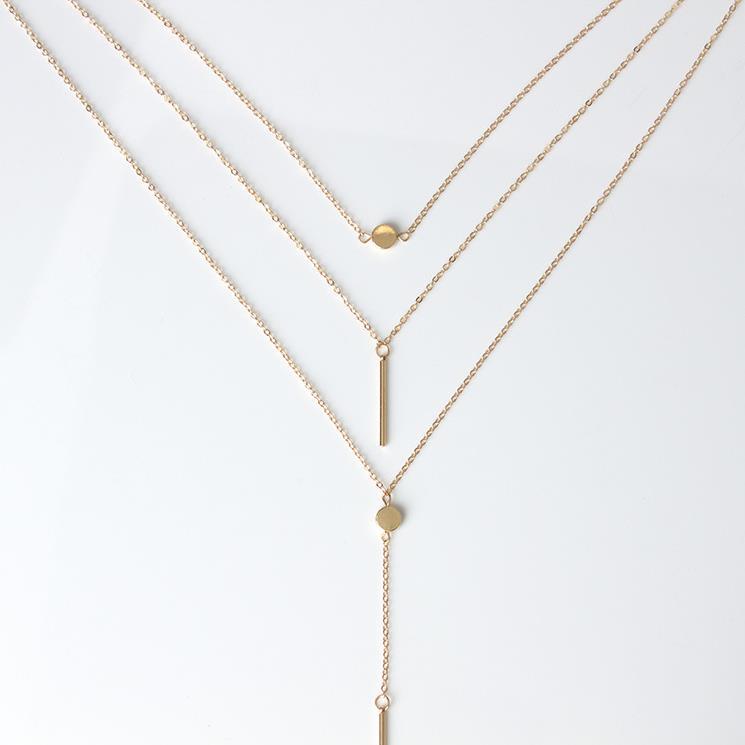Ornament Simple Small Dot Exquisite Metal Necklaces