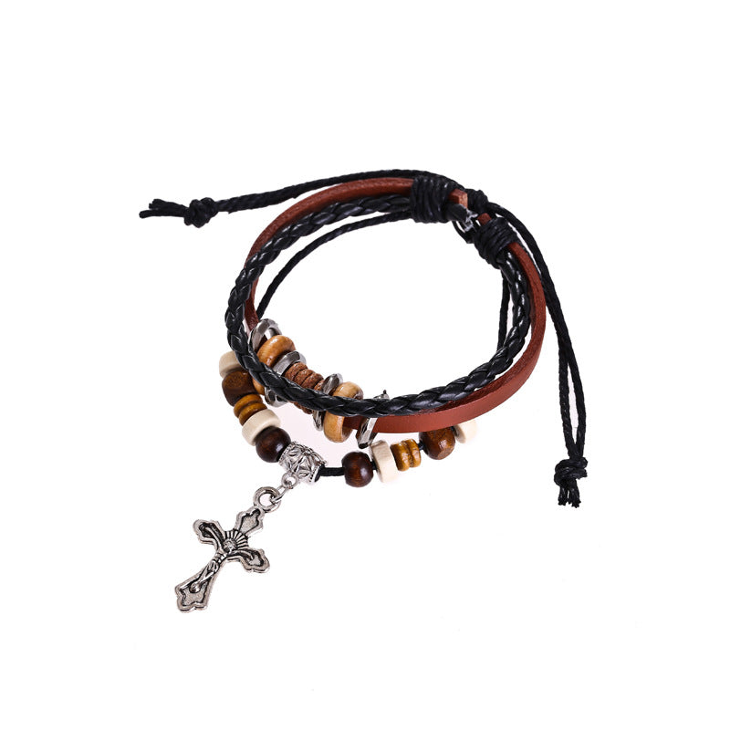 Romantic Woven Cowhide Couple Korean Fashion Bracelets