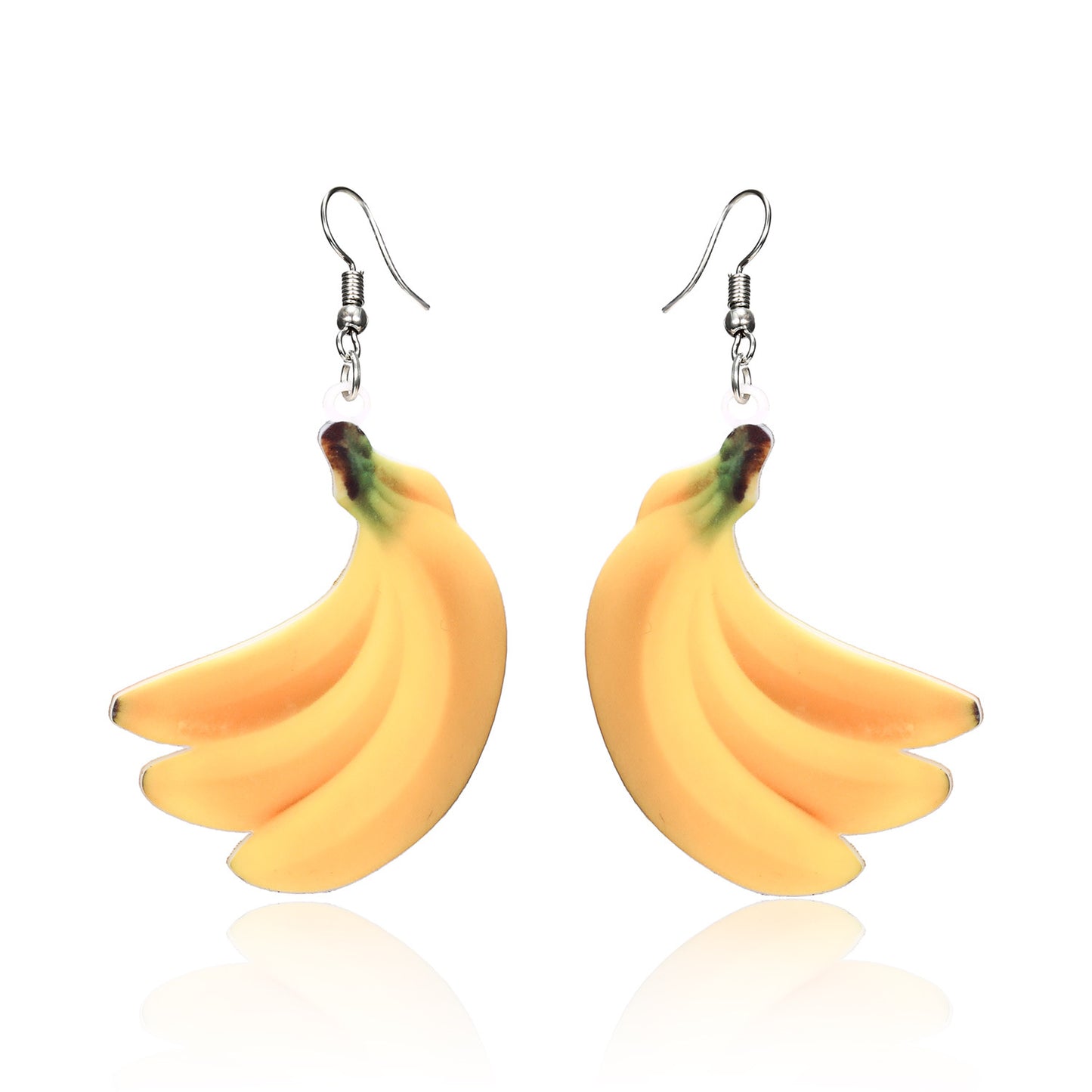 Women's Acrylic Fruit Coconut Tree Summer Fashion Earrings