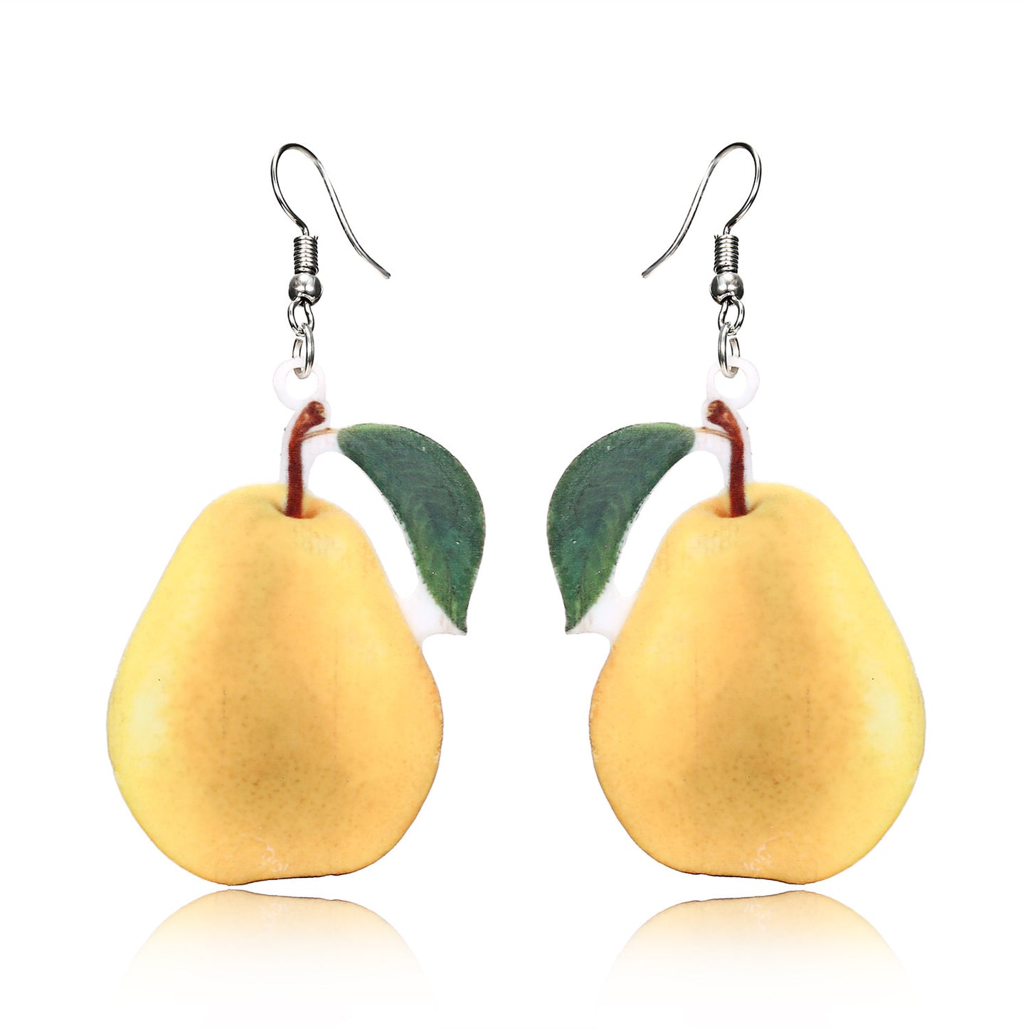 Women's Acrylic Fruit Coconut Tree Summer Fashion Earrings