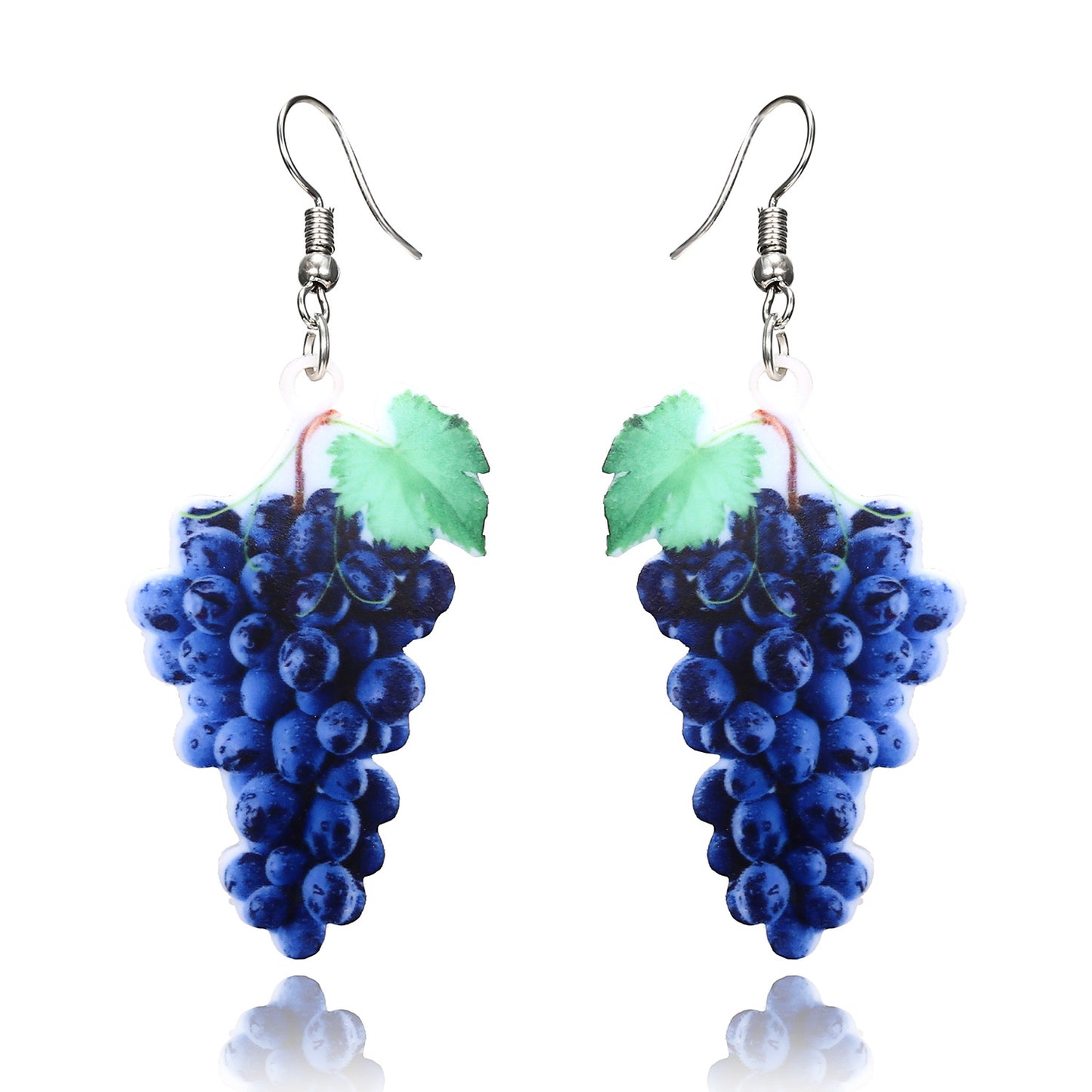 Women's Acrylic Fruit Coconut Tree Summer Fashion Earrings