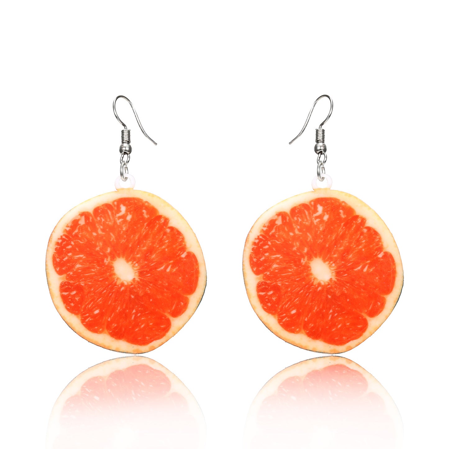 Women's Acrylic Fruit Coconut Tree Summer Fashion Earrings