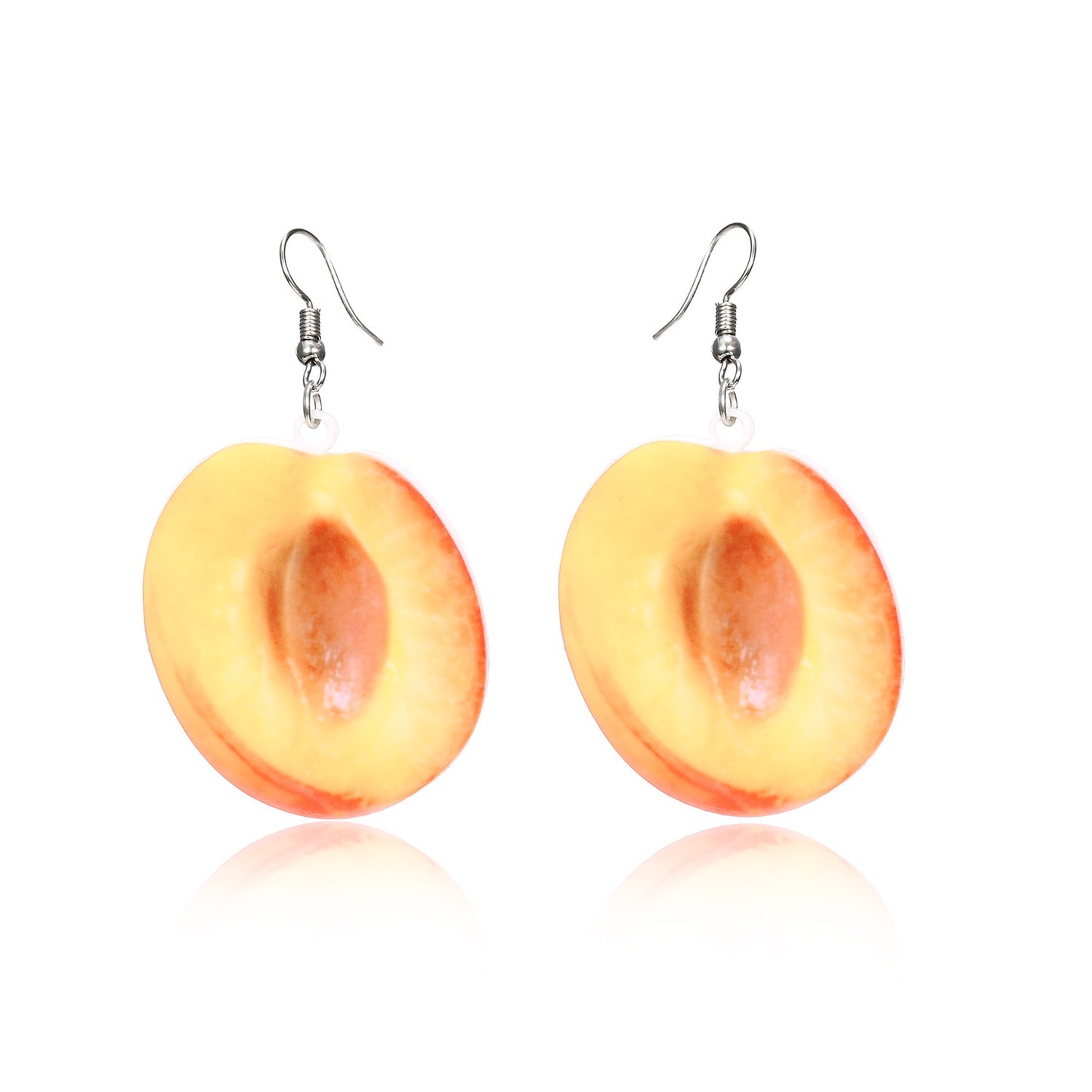 Women's Acrylic Fruit Coconut Tree Summer Fashion Earrings