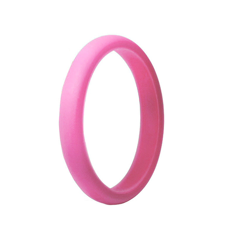 New Silica Gel Unisex Silicone Couple Rings