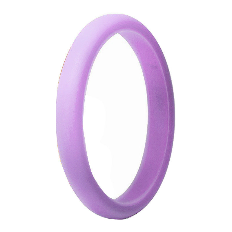 New Silica Gel Unisex Silicone Couple Rings