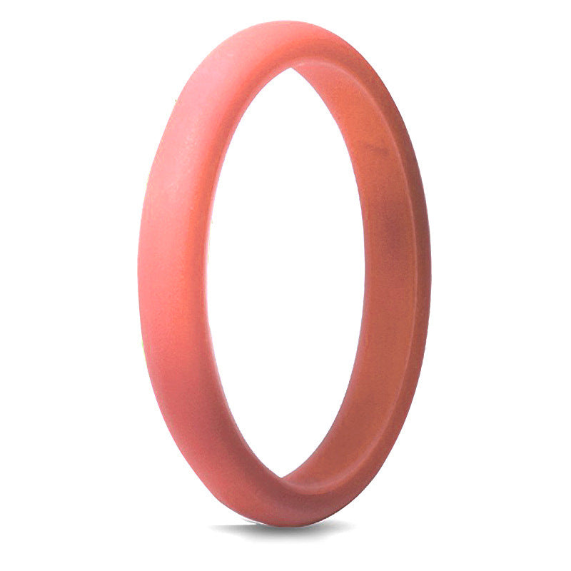New Silica Gel Unisex Silicone Couple Rings