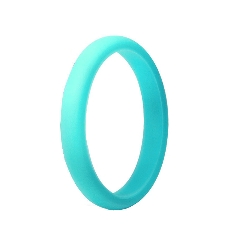 New Silica Gel Unisex Silicone Couple Rings