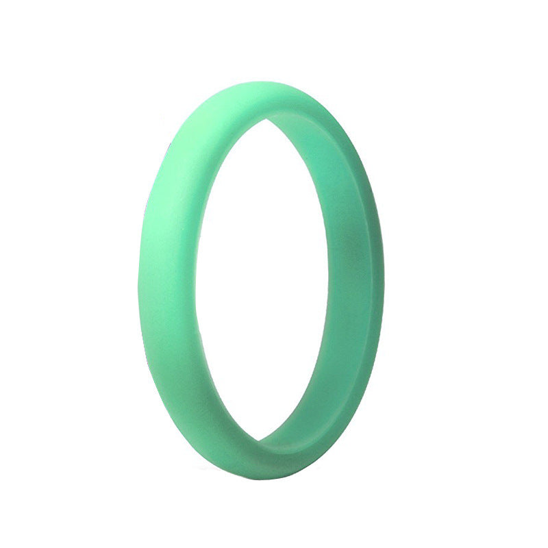 New Silica Gel Unisex Silicone Couple Rings
