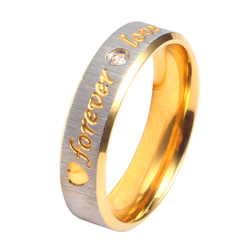 Pair For Couple Stainless Steel Wedding Rings