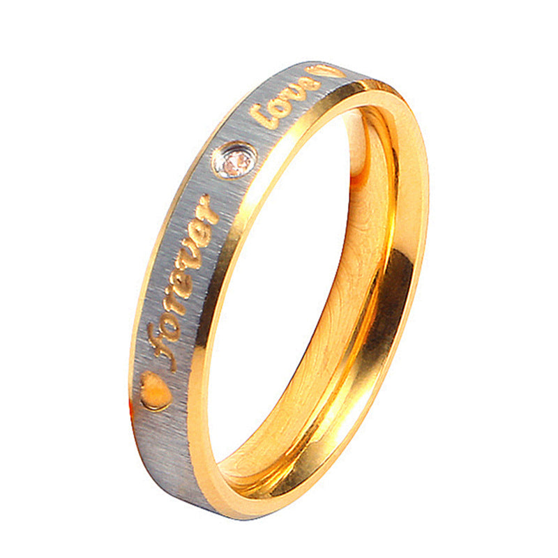 Pair For Couple Stainless Steel Wedding Rings