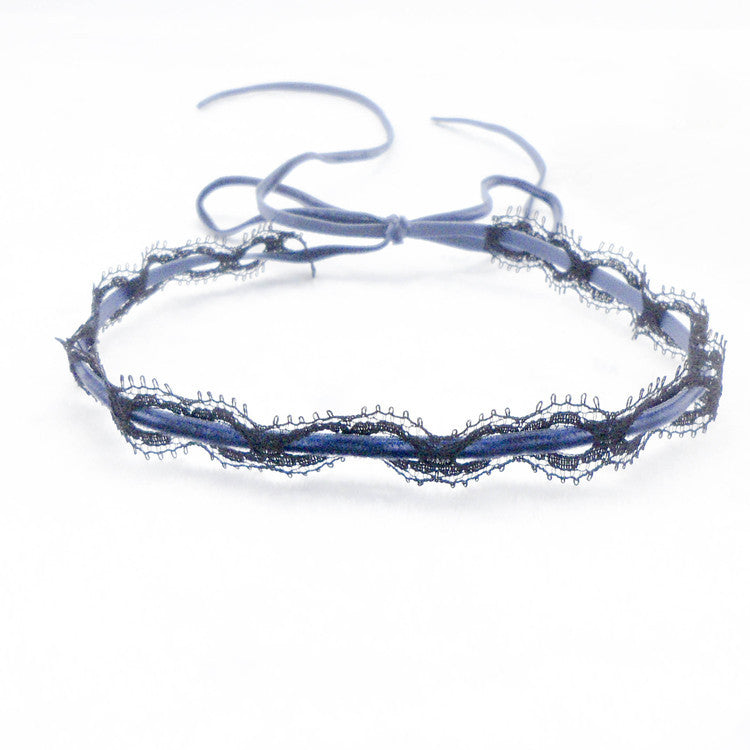 Ornament Lace Eyelash Bow Clavicle Chain Necklaces