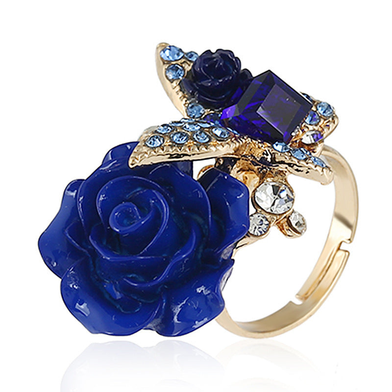 Rose Ethnic Style Butterfly Vintage Bohemian Rings