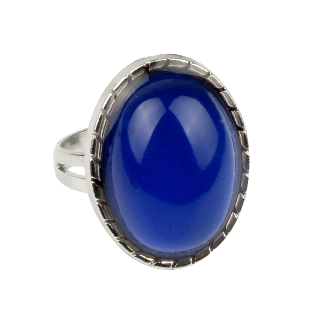 Women's Fashion Charm Opening Retro Gem Temperature Rings