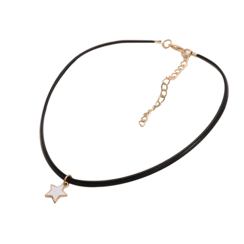 Women's Fashion Short Clavicle Chain Five-pointed Star Necklaces