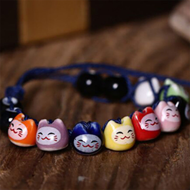 Style Soft Ceramic Couple Red Rope Cute Bracelets
