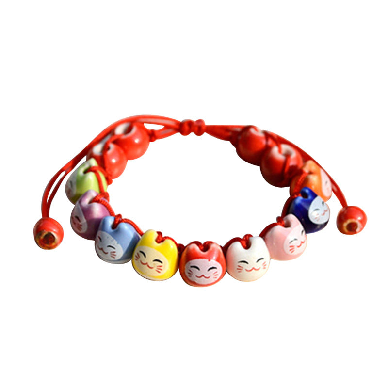 Style Soft Ceramic Couple Red Rope Cute Bracelets
