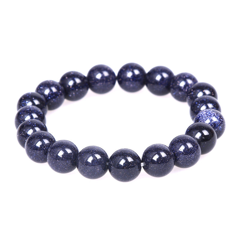 Women's & Men's Blue San Sand Stone Starry Sky Stars Beads Bracelets
