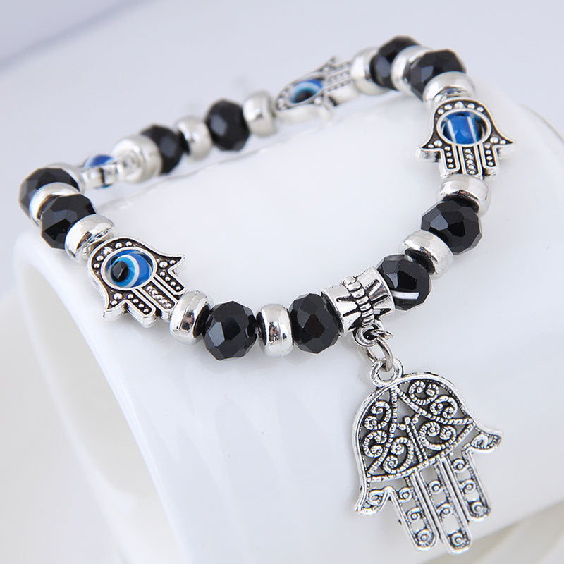 Fashion Eye Fatima Palm Crystal Ornament Bracelets