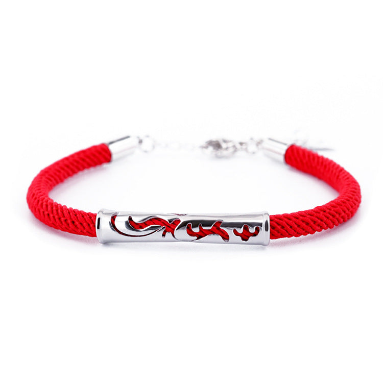Phoenix Zodiac Life Red Rope Female Chinese Ethnic Bracelets