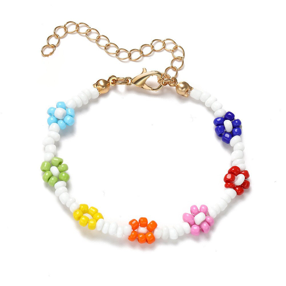 Women's Bead Elastic String Beaded Bohemian Beach Vacation Bracelets