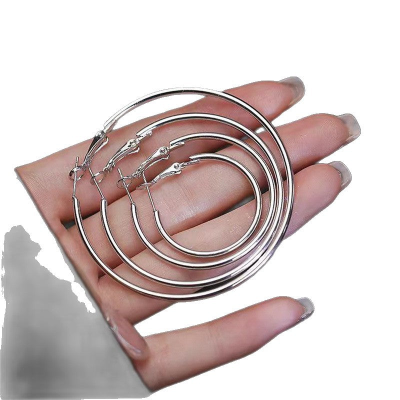 Big Ear Cold Wind Simple Female Everyday Joker Earrings