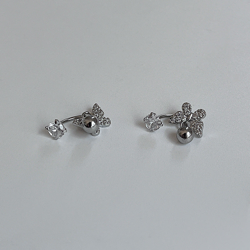 U-shaped Horseshoe Ear Bone Screw Cross Earrings