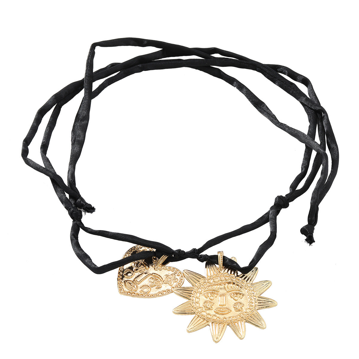 Trendy Simple Fashion Alloy Sunflower Heart Necklaces