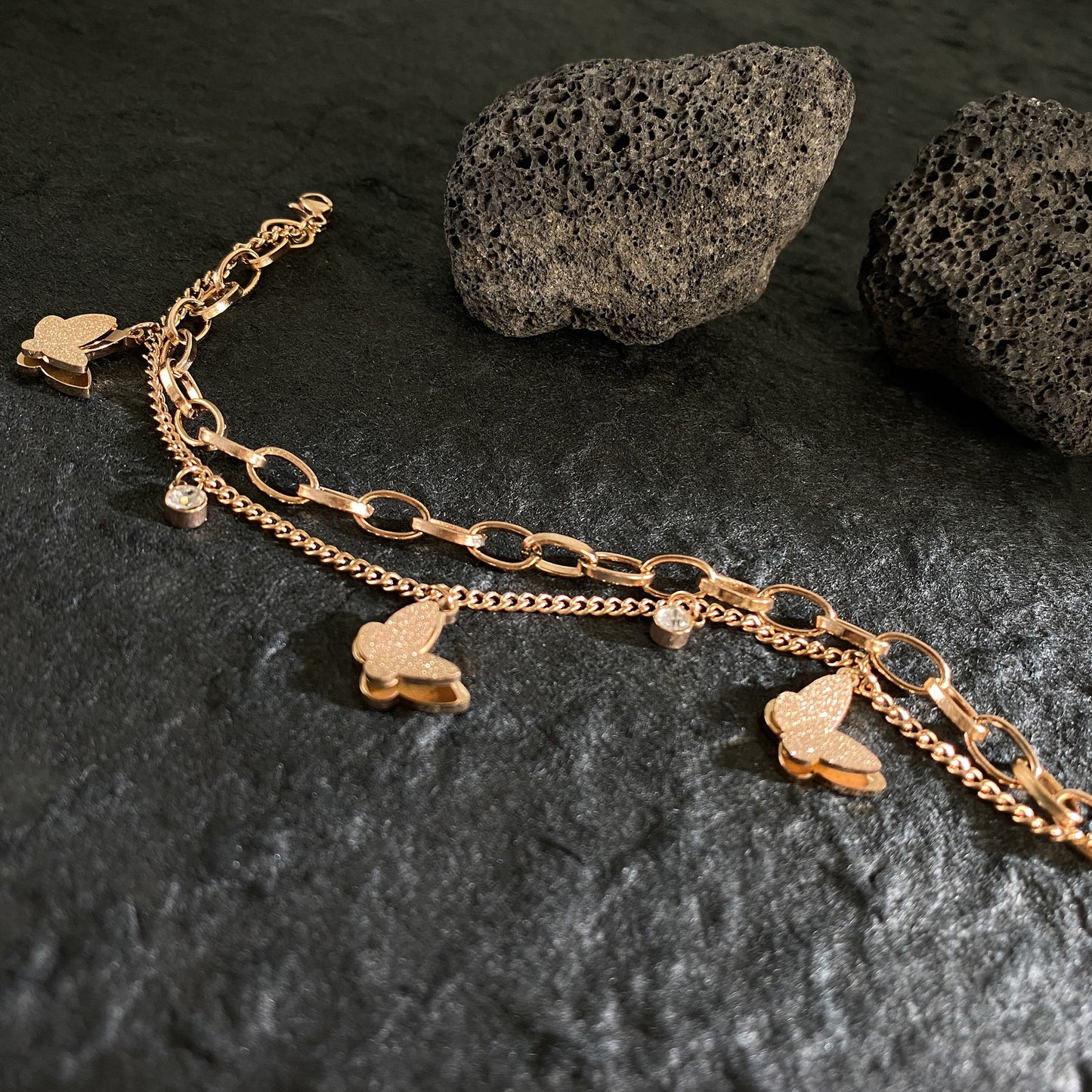 Design Whole Body Titanium Steel Gold-plated Bracelets