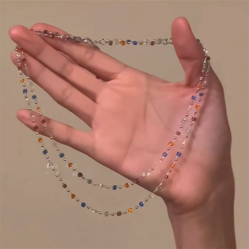 Women's Design Colorful Crystal For Simple Personality Necklaces