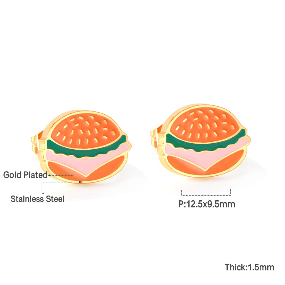 Children's Design Female Cute Sweet Cartoon Fruit Earrings