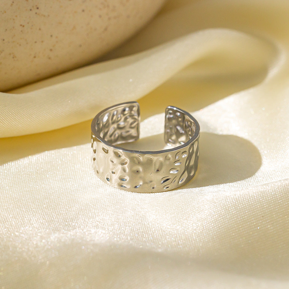 Women's Simple Advanced Titanium Open Adjustable Cold Rings