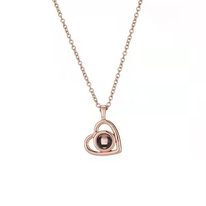 Pure Copper Titanium Steel Chain Love Necklaces